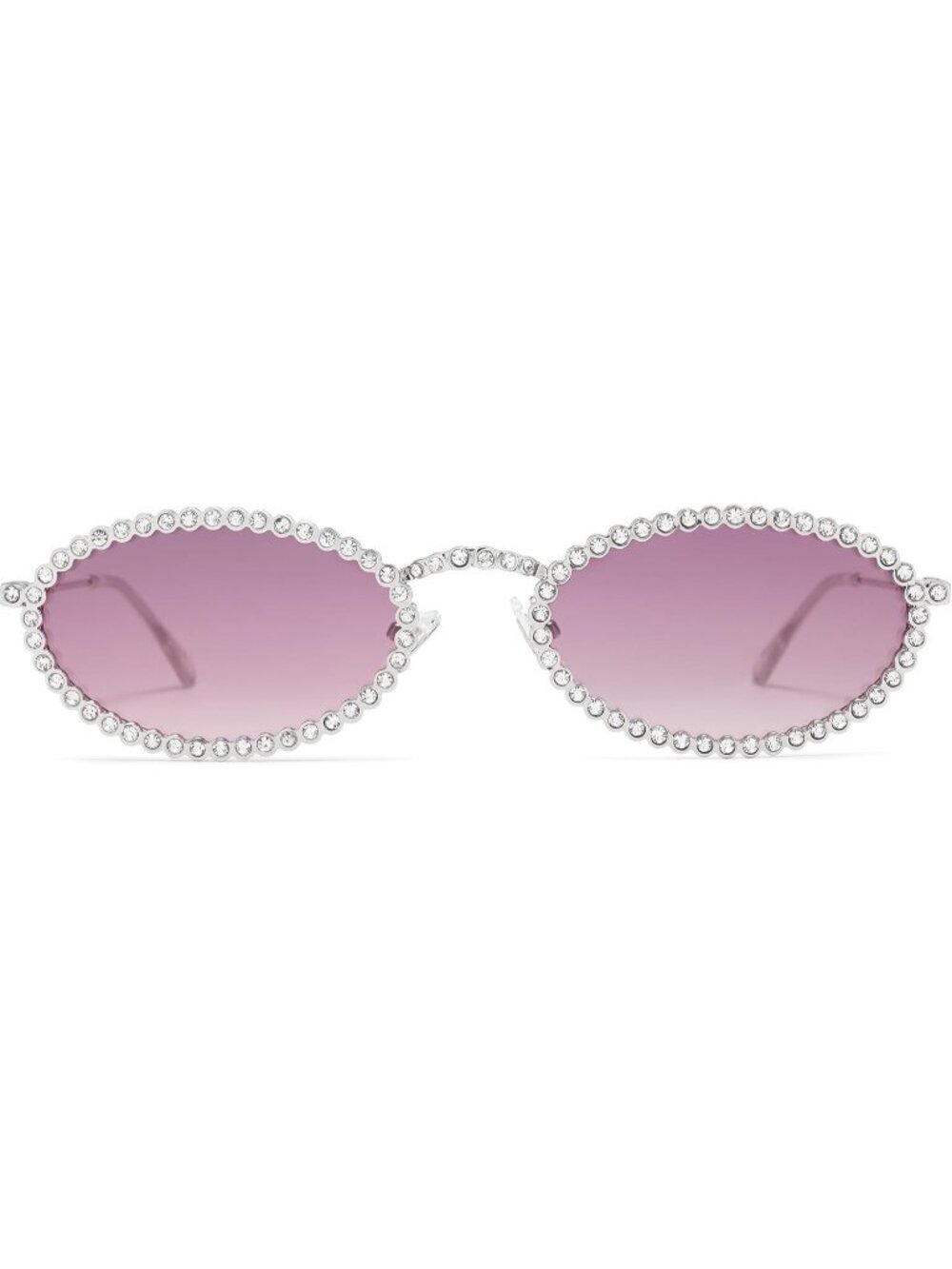 SOJOS Women Retro Oval Rhinestone Sunglasses 90s Style Bling Hippie Multicolor